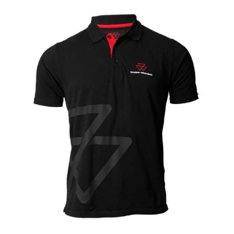 MANNER SCHWARZES POLOSHIRT