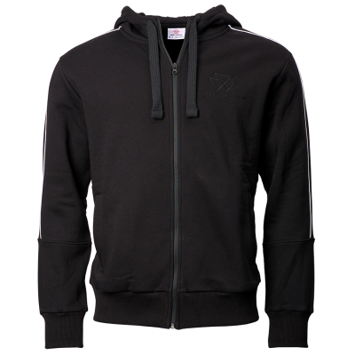 SCHWARZE JACKE MIT KAPUZE