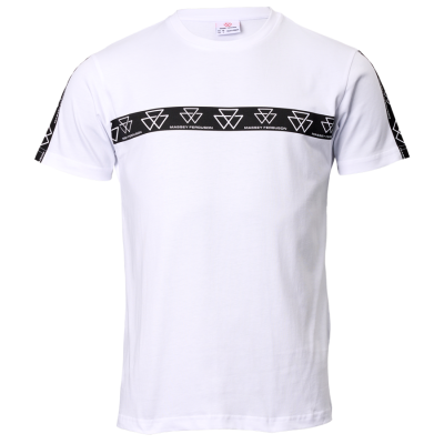 WEISSES T-SHIRT MIT RUNDHALSAUSSCHNITT
