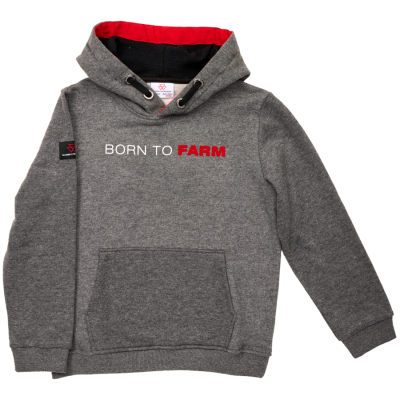 KAPUZENPULLOVER "BORN TO FARM" FÜR KINDER