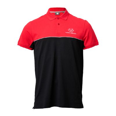 Men’s Two-Tone Red & Black Polo Shirt