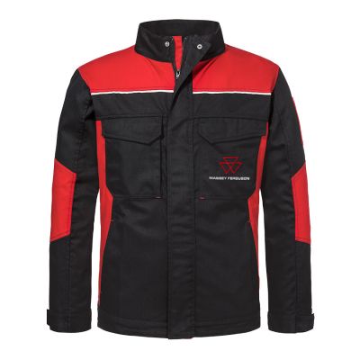 SCHWARZ-ROTE ARBEITSJACKE 