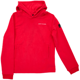 ROTER KAPUZENPULLOVER FÜR KINDER