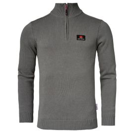 MEN’S PULLOVER WITH BAND COLLAR