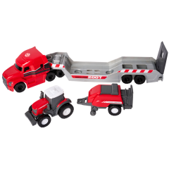 MF Micro Farm Truck with Tractor & Baler Set