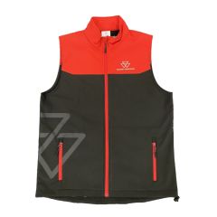 MF Sleeveless Softshell Jacket Red & Black