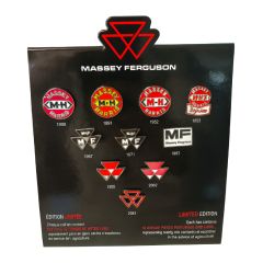 Set of 10 Massey Ferguson Logo Pins – Collector’s Display