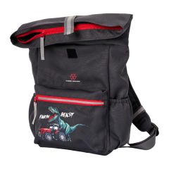 "FARM BEAST" ROLL TOP BACKPACK FOR KIDS FRONT