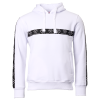 WHITE HOODIE WITH SIDE POCKETS