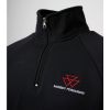 Men’s 1/4 Zip-Neck Sweatshirt – Black 2