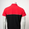 Men’s Two-Tone Red & Black Polo Shirt 2 - Thumbnail 2