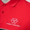 Men’s Two-Tone Red & Black Polo Shirt logo