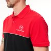 Men’s Two-Tone Red & Black Polo Shirt 3 - Thumbnail 5