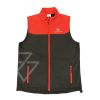 MF Sleeveless Softshell Jacket Red & Black - Thumbnail 