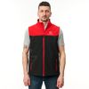 MF Sleeveless Softshell Jacket Red & Black 3 - Thumbnail 3