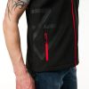 MF Sleeveless Softshell Jacket Red & Black 7 - Thumbnail 7