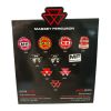Set of 10 Massey Ferguson Logo Pins – Collector’s Display - Thumbnail 