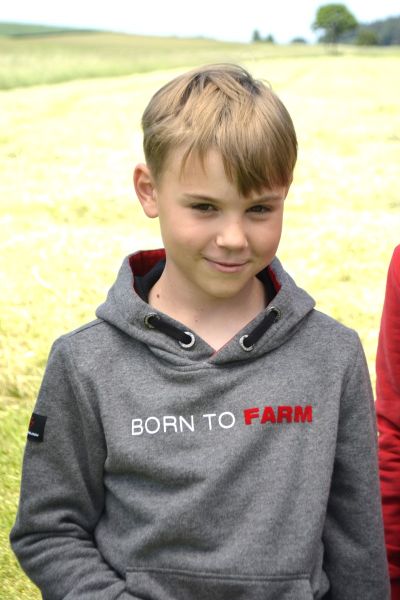 BORN TO FARM HOODY FOR KIDS