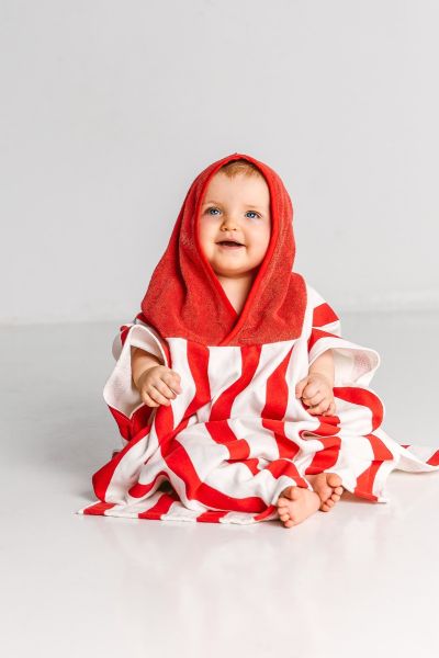 TERRY CLOTH PONCHO FOR BABY
