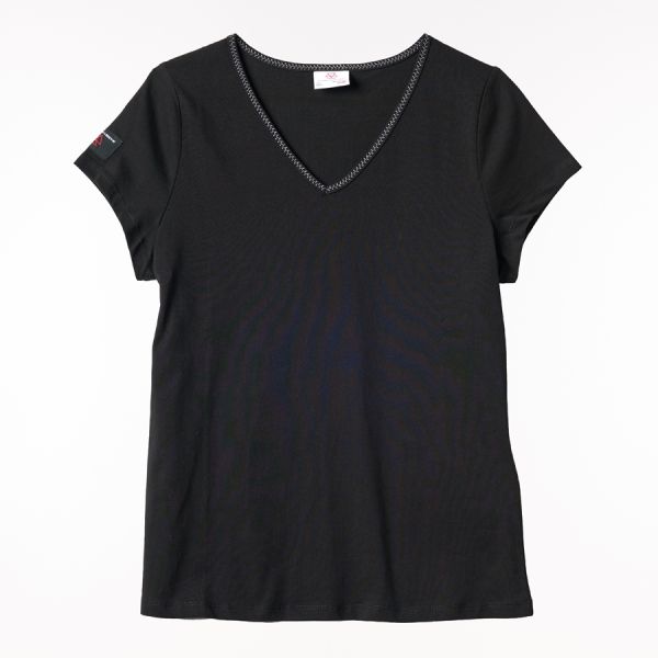 MF Women’s Black V-Neck T-Shirt