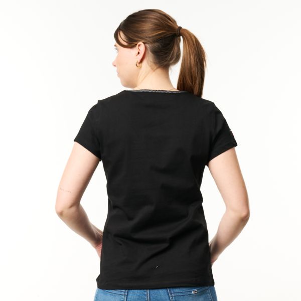 MF Women’s Black V-Neck T-Shirt 4 - Zoom 4