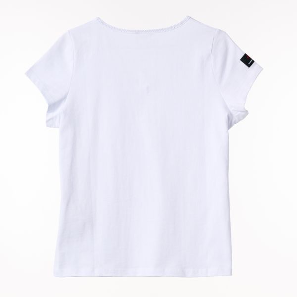 MF Women’s White V-Neck T-Shirt 2 - Zoom 2