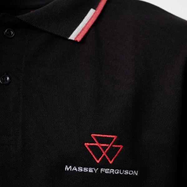 Men’s “Born to Farm” Classic Black Polo Shirt 2