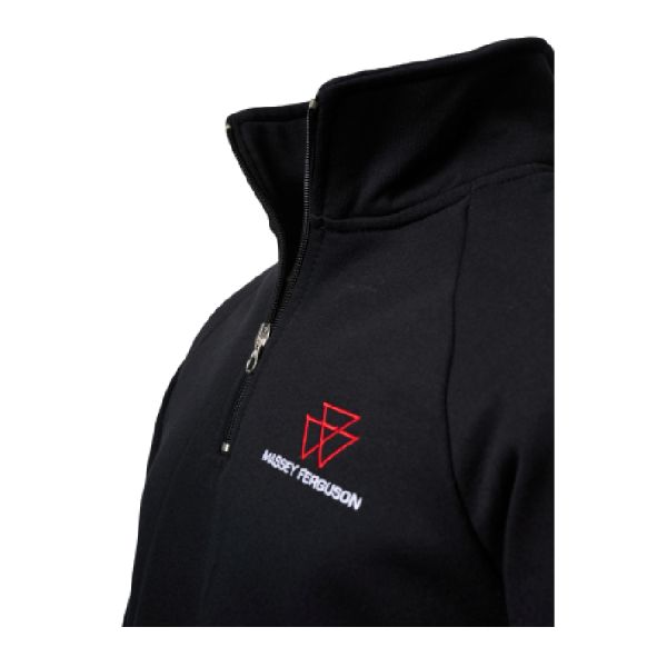 Men’s 1/4 Zip-Neck Sweatshirt – Black 3