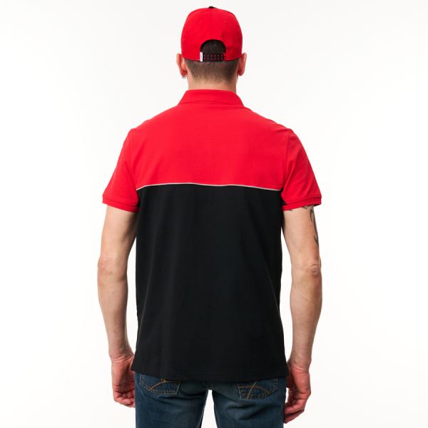 Men’s Two-Tone Red & Black Polo Shirt 4 - Zoom 4