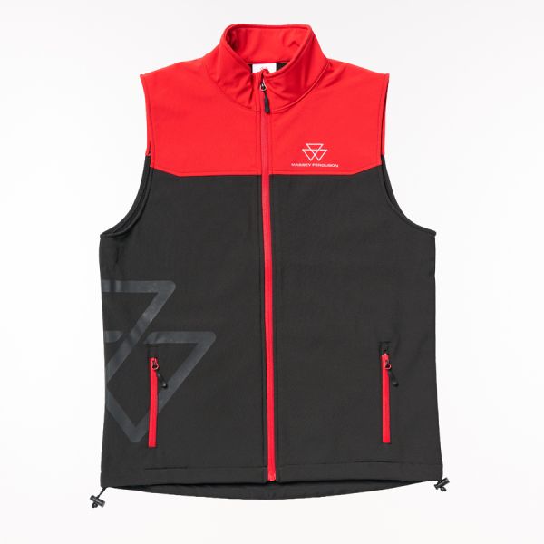 MF Sleeveless Softshell Jacket Red & Black