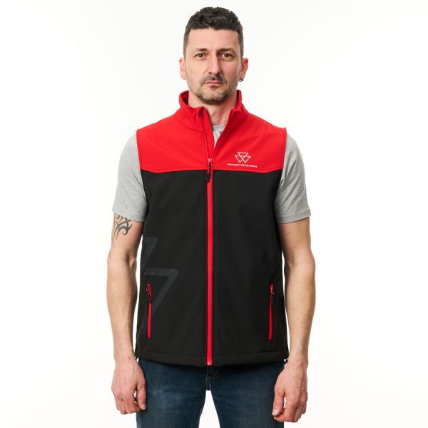MF Sleeveless Softshell Jacket Red & Black 3 - Zoom 3