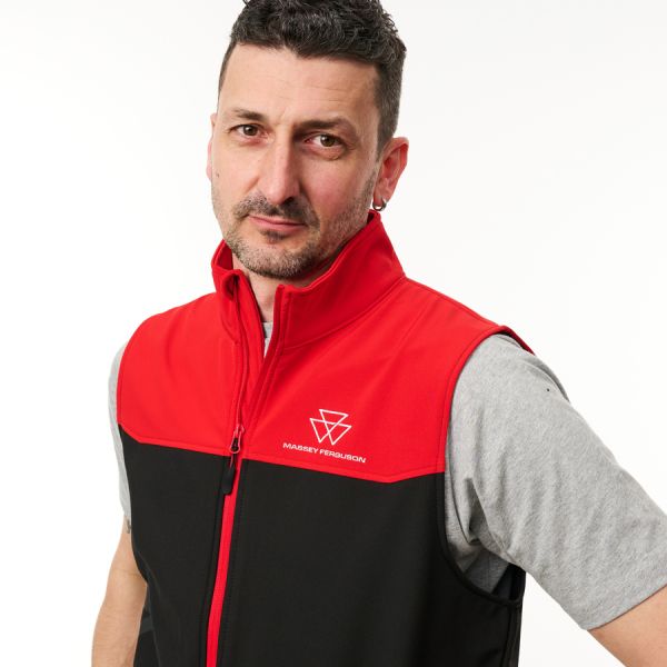 MF Sleeveless Softshell Jacket Red & Black 6 - Zoom 6