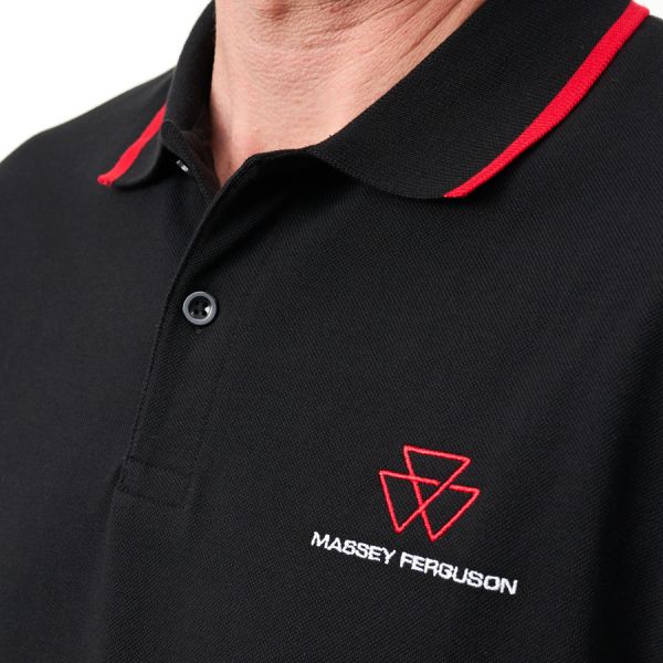 MF Men's Basic Black Polo Shirt 5 - Zoom 5