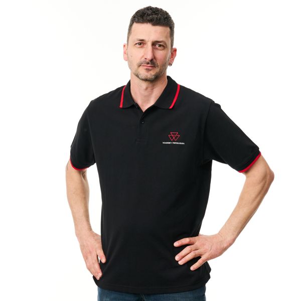 MF Men's Basic Black Polo Shirt 3 - Zoom 3