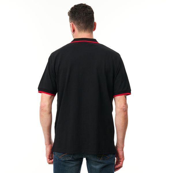 MF Men's Basic Black Polo Shirt 4 - Zoom 4