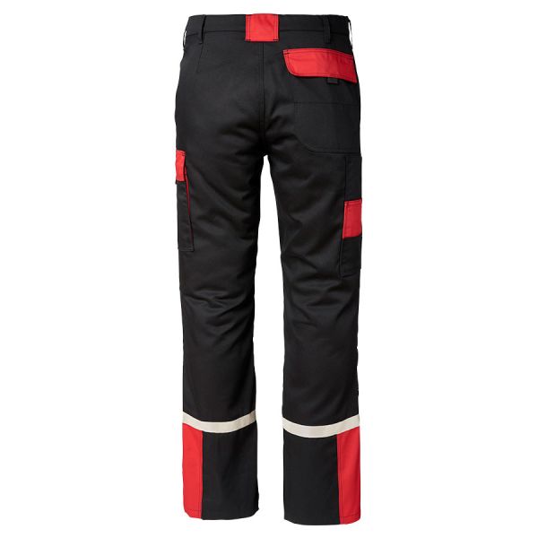 BLACK AND RED WORK TROUSER